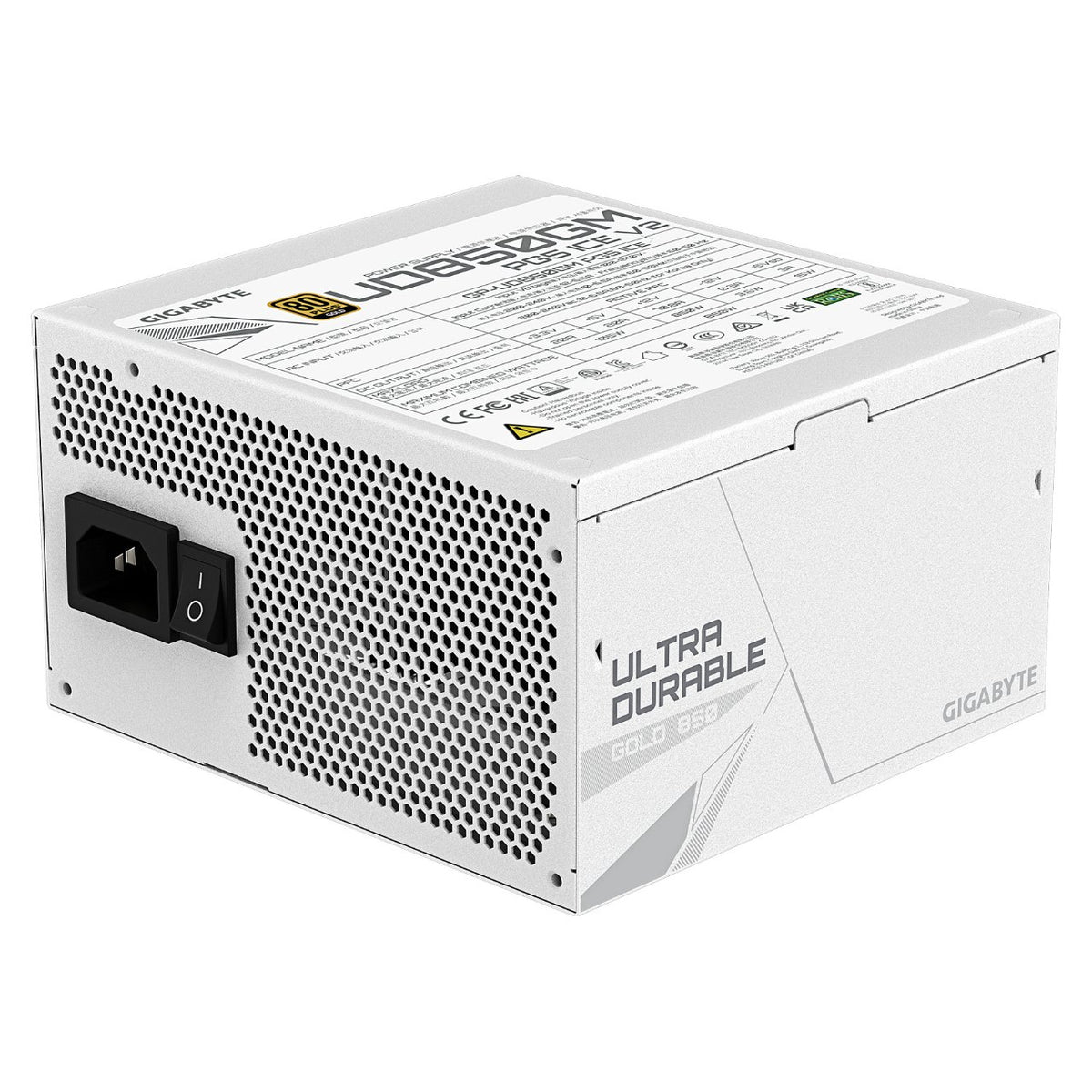 850W GIGABYTE UD850GM PG5 V2 ICE ATX Netzteil, 80+ Gold, PCIe5.1, ATX3.1 voll modular