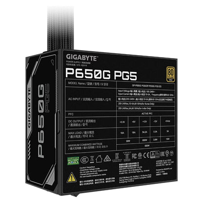 650W GIGABYTE P650G ATX Netzteil, 80+ Gold, PCIe5.1, ATX3.1