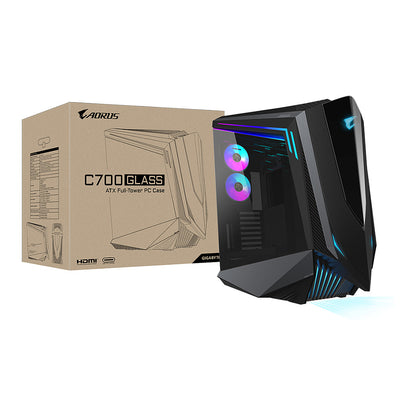 Midi GIGABYTE AORUS C700 Glass Gaming Gehäuse mit Sichtfenster