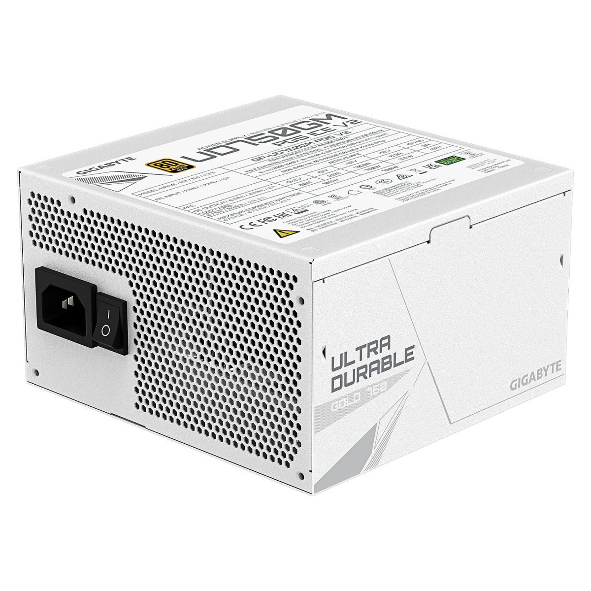 750W GIGABYTE UD750GM PG5 V2 ICE ATX Netzteil, 80+ Gold, PCIe5.1, ATX3.1 voll modular