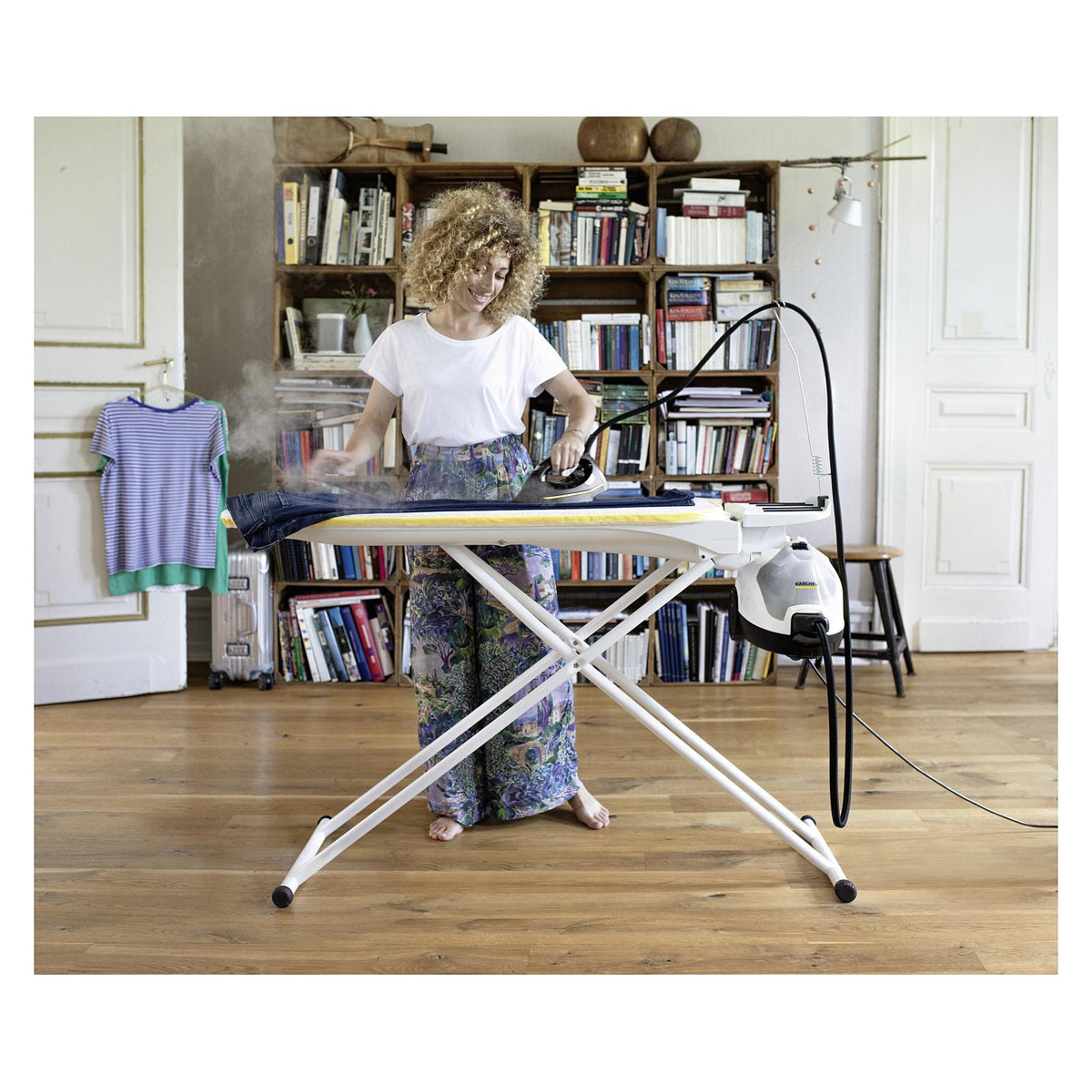 SC 4 EasyFix Iron (wei/schwarz, 2.000 Watt, inkl. Dampfdruck-Bgeleisen)