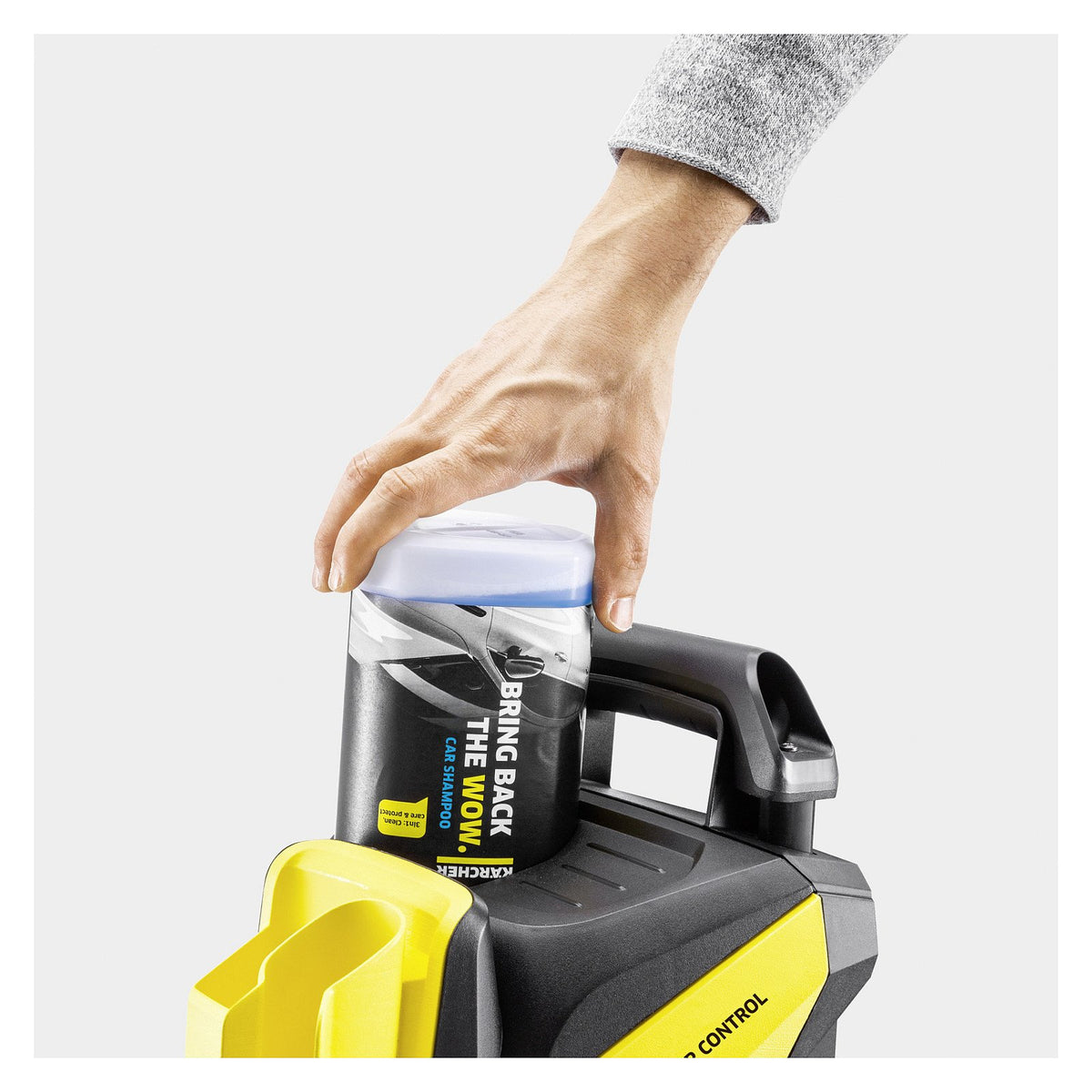 K 4 Power Control Flex Home (gelb/schwarz, mit Dreckfrser und Flchenreiniger T 5)