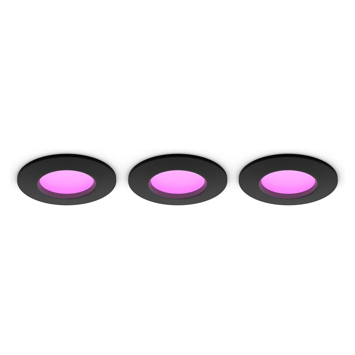 Philips Hue White&Col. Amb. Slim Recessed Light S x3 -Black