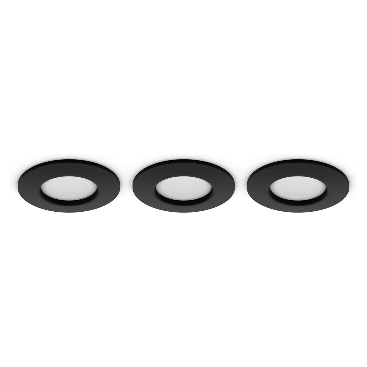 Philips Hue White&Col. Amb. Slim Recessed Light S x3 -Black