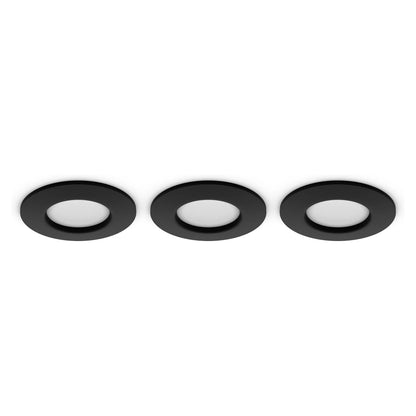 Philips Hue White&Col. Amb. Slim Recessed Light S x3 -Black