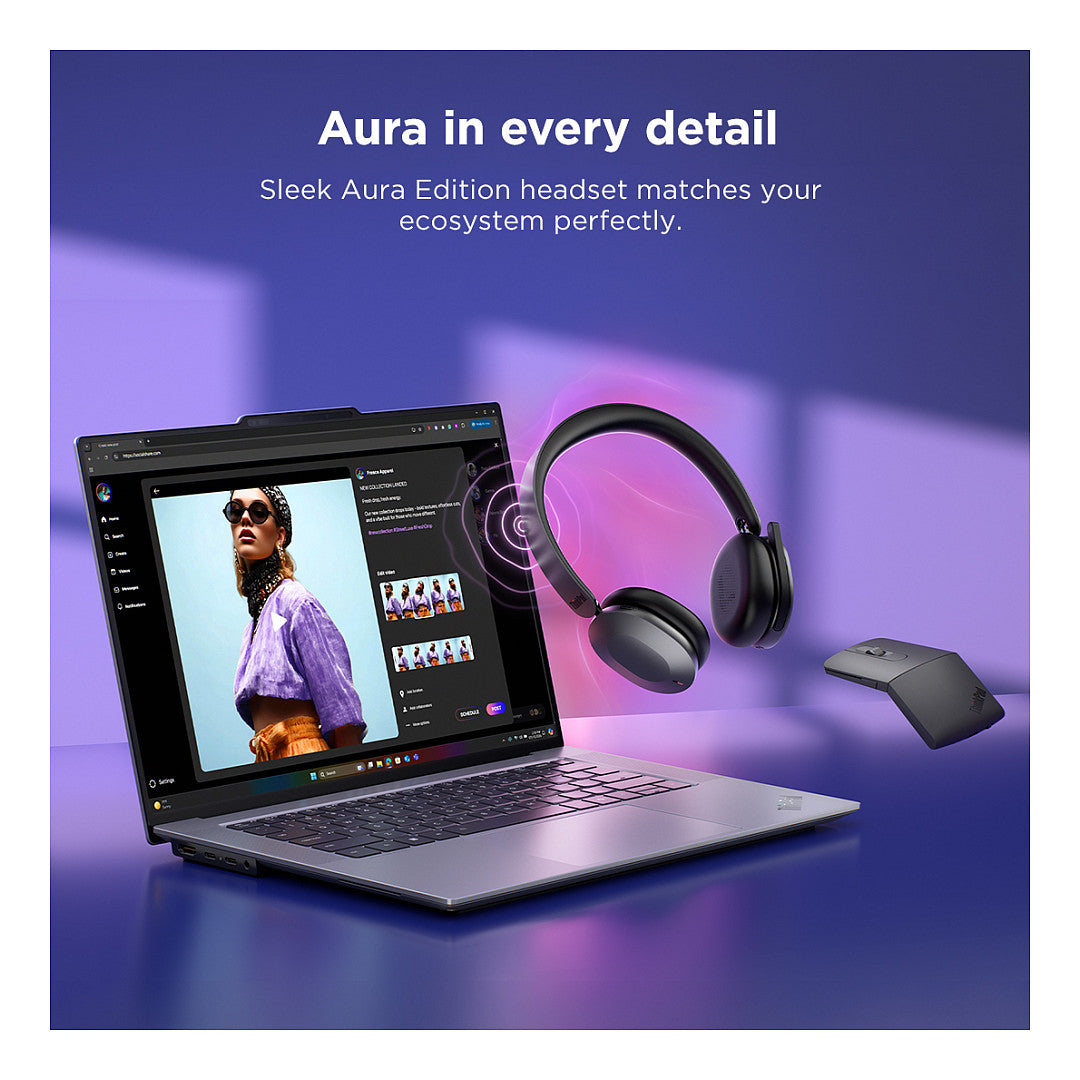 Lenovo ThinkPad Dual-Mode Wireless ANC Foldable Headset 8550 Aura Edition Teams USB-A