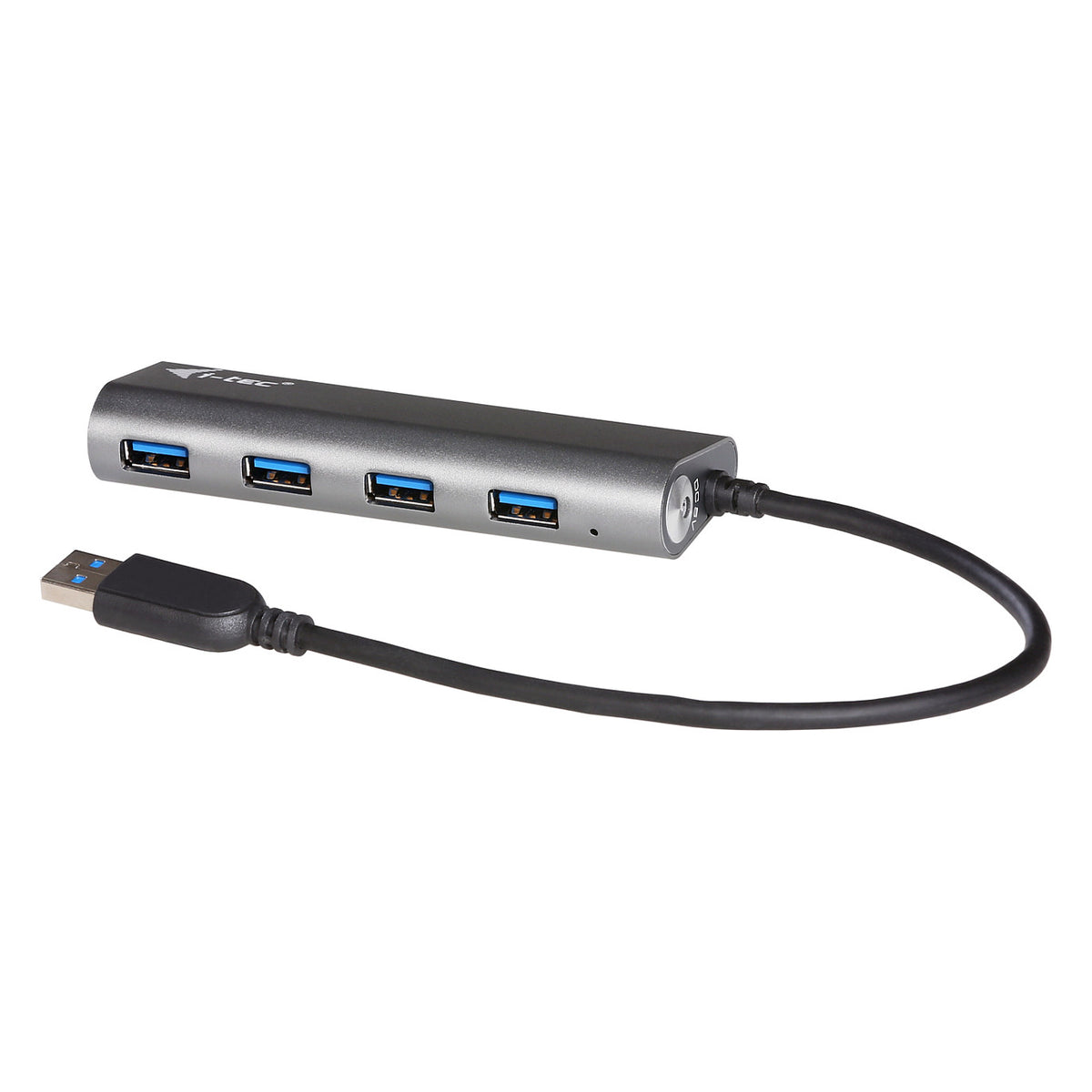 D I-TEC USB 3.0 4-PORT HUB ALU Metal Charging HUB 4 Port port mit externem Netzadapter 4x USB