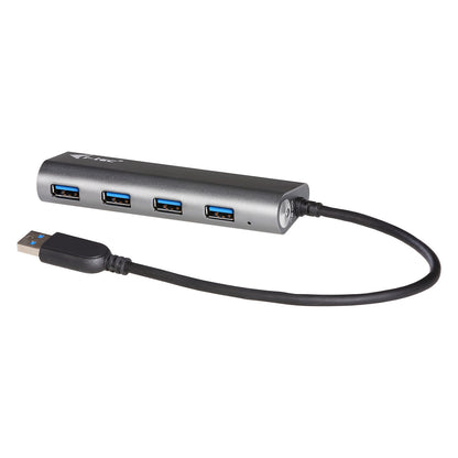 D I-TEC USB 3.0 4-PORT HUB ALU Metal Charging HUB 4 Port port mit externem Netzadapter 4x USB