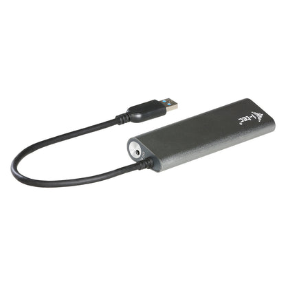 D I-TEC USB 3.0 4-PORT HUB ALU Metal Charging HUB 4 Port port mit externem Netzadapter 4x USB
