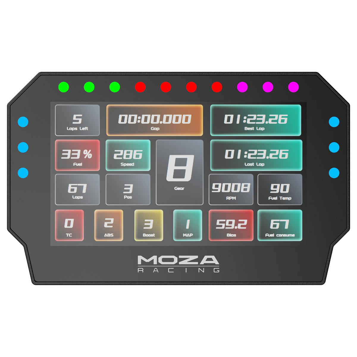 Moza Racing Controller RS072 / CM2 Racing Dash Schwarz