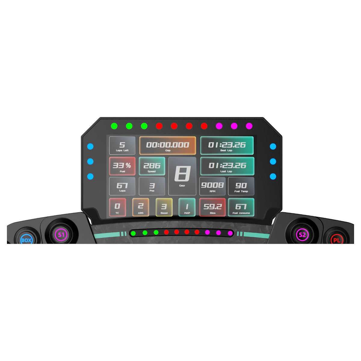 Moza Racing Controller RS072 / CM2 Racing Dash Schwarz