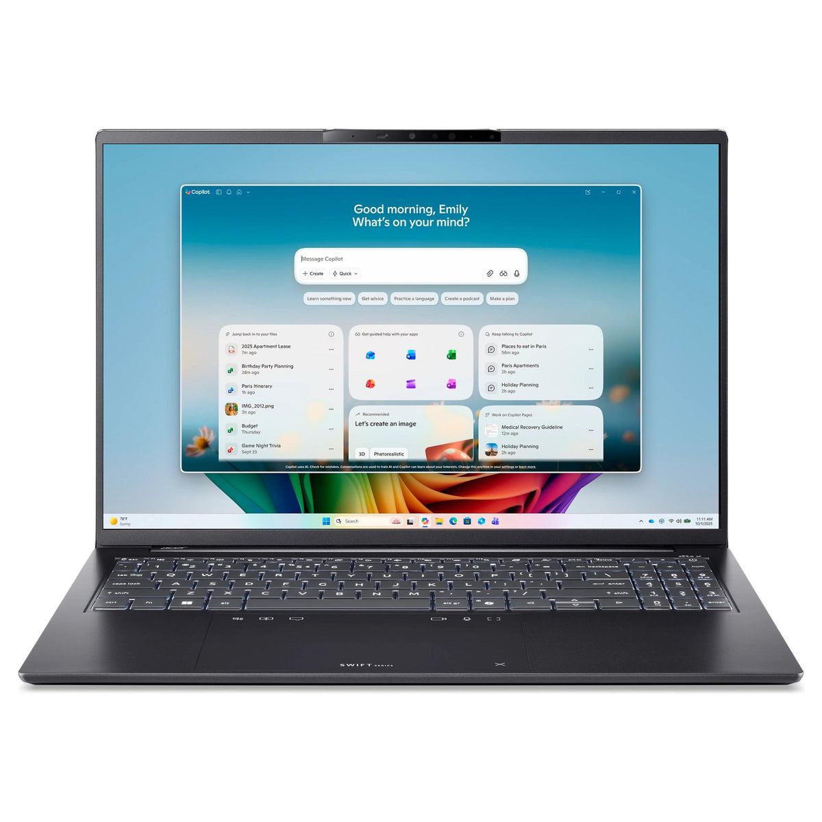 Acer Swift Go 16 AI OLED SFG16-I71-955P CU9-386H/16GB/512SSD/W11 Home