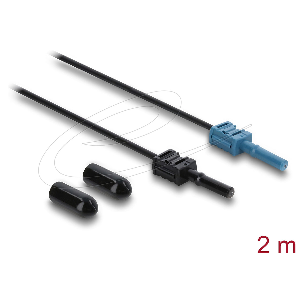 LWL POF Kunststoff Kabel HFBR 4531-4533Z Simplex Stecker zu Simplex Stecker 2 m
