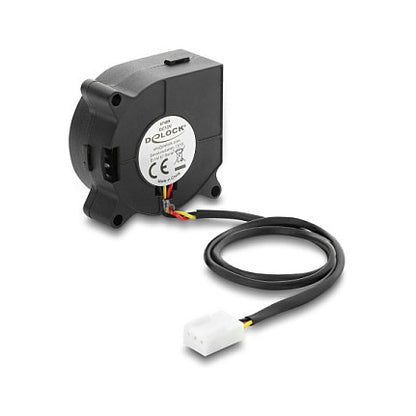 Radiallüfter / Lüftergebläse 12 V DC 40 x 40 x 20 mm mit 3-Pin Lüfteranschluss, schwarz