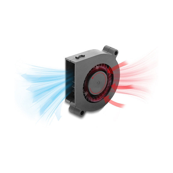 Radiallüfter / Lüftergebläse 12 V DC 60 x 60 x 15 mm mit 3-Pin Lüfteranschluss, schwarz