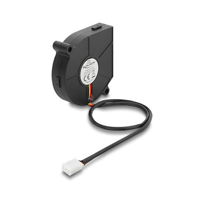 Radiallüfter / Lüftergebläse 12 V DC 60 x 60 x 15 mm mit 3-Pin Lüfteranschluss, schwarz