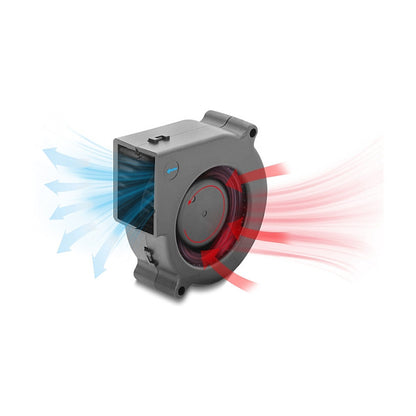 Radiallüfter / Lüftergebläse 12 V DC 75 x 75 x 30 mm mit 3-Pin Lüfteranschluss, schwarz