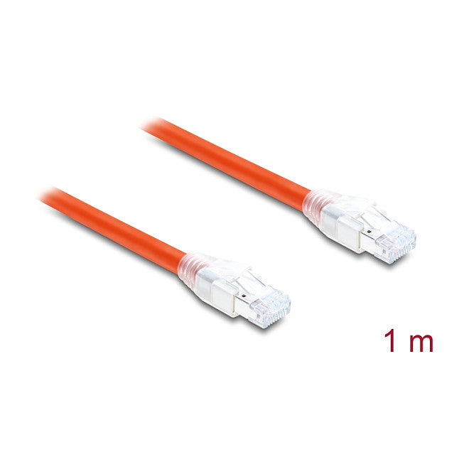 RJ45 Netzwerkkabel Cat.8.1 S/FTP 1 m bis 40 Gbps orange