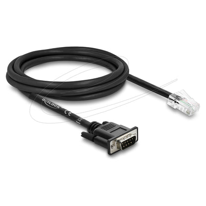 Seriell RS-232/422/485 Adapterkabel Sub-D 9 Stecker zu RJ45 Stecker 2 m