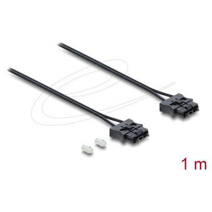 LWL POF Kunststoff Servo Anschlusskabel Stecker zu Stecker Durchmesser 2,2 mm 1 m schwarz