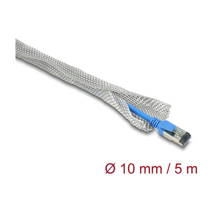 Geflechtschlauch zur EMV Abschirmung selbstschließend 5 m x 10 mm
