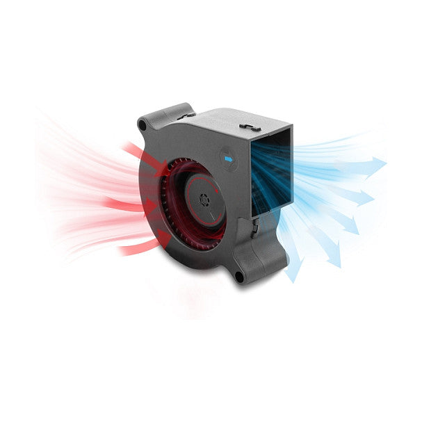 Radiallüfter / Lüftergebläse 12 V DC 60 x 60 x 25 mm mit 3-Pin Lüfteranschluss, schwarz
