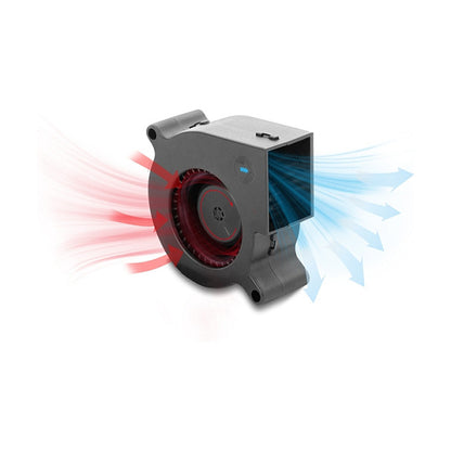 Radiallüfter / Lüftergebläse 12 V DC 60 x 60 x 25 mm mit 3-Pin Lüfteranschluss, schwarz