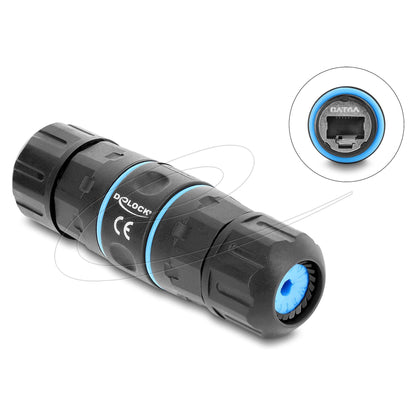 Kabelverbinder RJ45 Buchse zu RJ45 Buchse Cat.6A mit M20 x 1,5 mm Gewinde kurze Bauweise IP68 staub- und wasserdicht