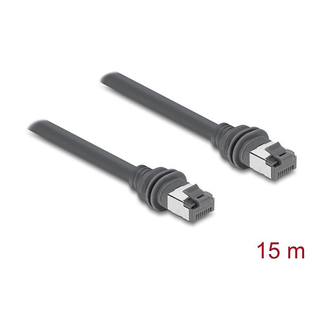RJ45 Patchkabel Cat.6 kompatibel mit Starlink Gen3 - 15 m grau