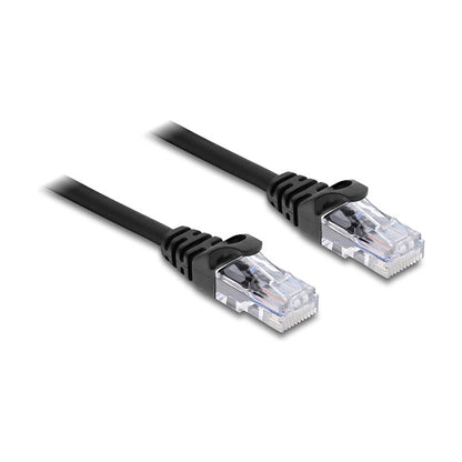 RJ50 Spiralkabel Stecker zu Stecker 3 m schwarz