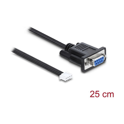 Serielles Anschlusskabel RS-232 D-Sub 9 Buchse zu JST XH 4 Pin Pfostenbuchse 25 cm