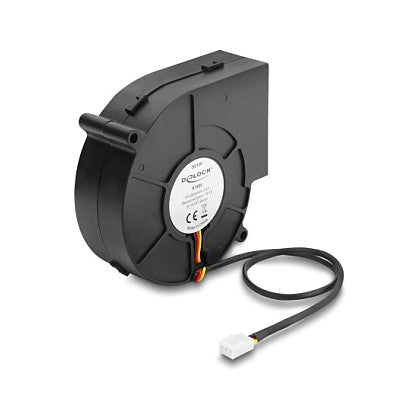 Radiallüfter / Lüftergebläse 12 V DC 97 x 94 x 33 mm mit 3-Pin Lüfteranschluss, schwarz