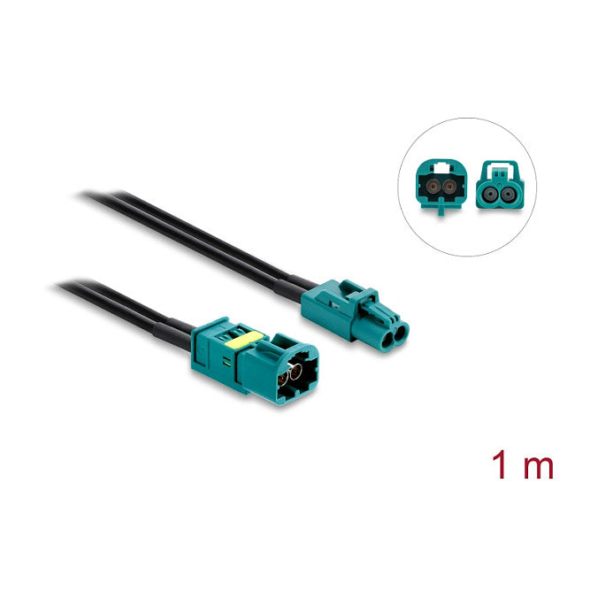 Kabel Mini FAKRA Z Buchse dual zu FAKRA Z Stecker dual