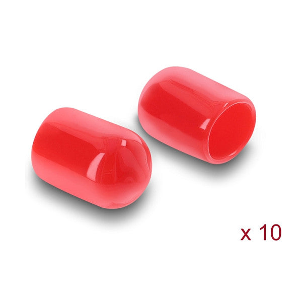 Staubschutz für SMA Stecker 10 Stück Silikon rot