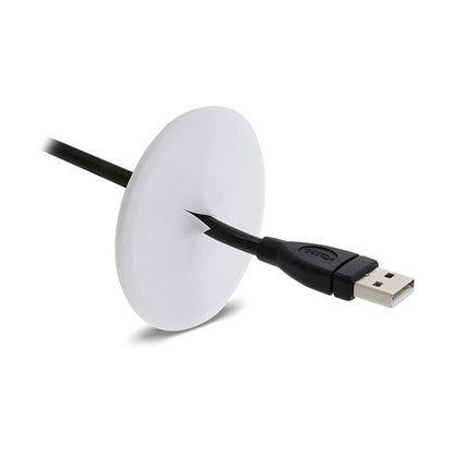 Silikon Kabeldurchführung rund Ø 65 mm zur Wandmontage / Tischmontage weiß
