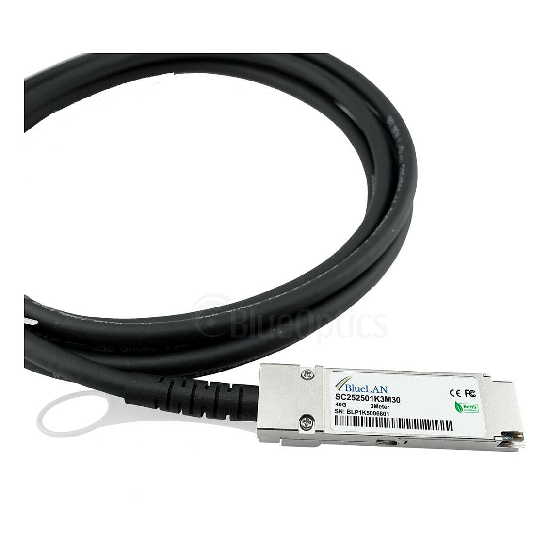 BlueOptics 40Gb 1m QSFP+ 40GBASE-CR4 DAC-10312