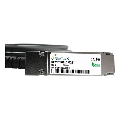 BlueOptics 100Gb 1m QSFP28 100GBASE-CR4 DAC( CAB-Q28-Q28-1M)