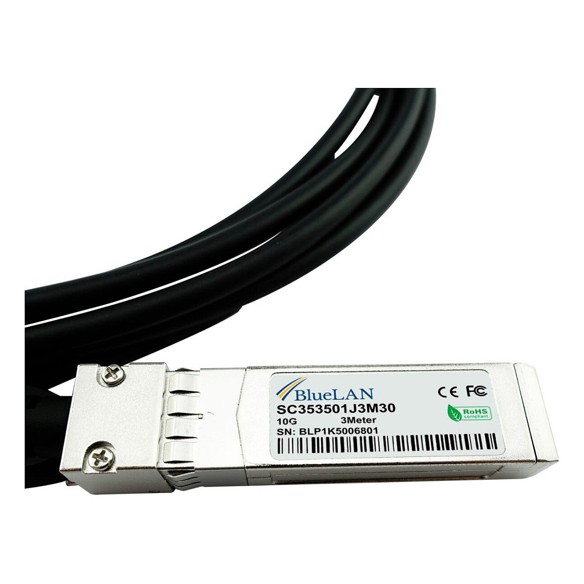 BlueOptics 10Gb 3m SFP+ 10GBASE-CR DAC( DAC-SFP-10G-3M)