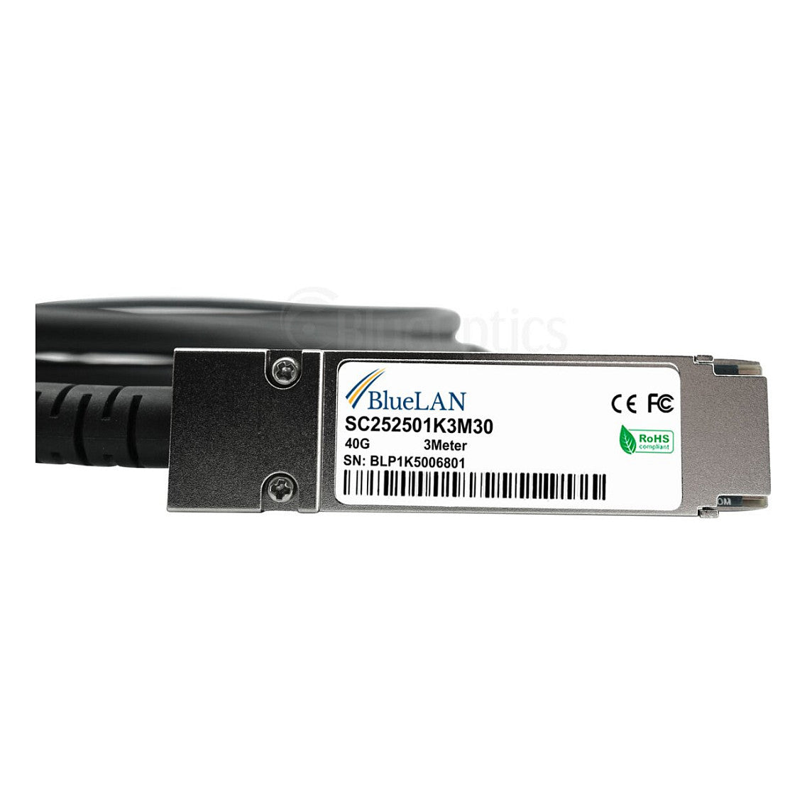 BlueOptics 40Gb 1m QSFP+ 40GBASE-CR4 DAC( QSFP-40G-CU1M)