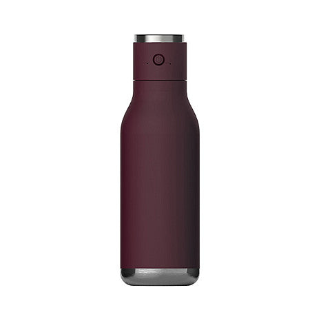 - Wireless Beat - isolierte Edelstahlflasche mit BT Lautsprecher rot