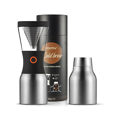 - Cold Brew Kaffeebereiter Silber