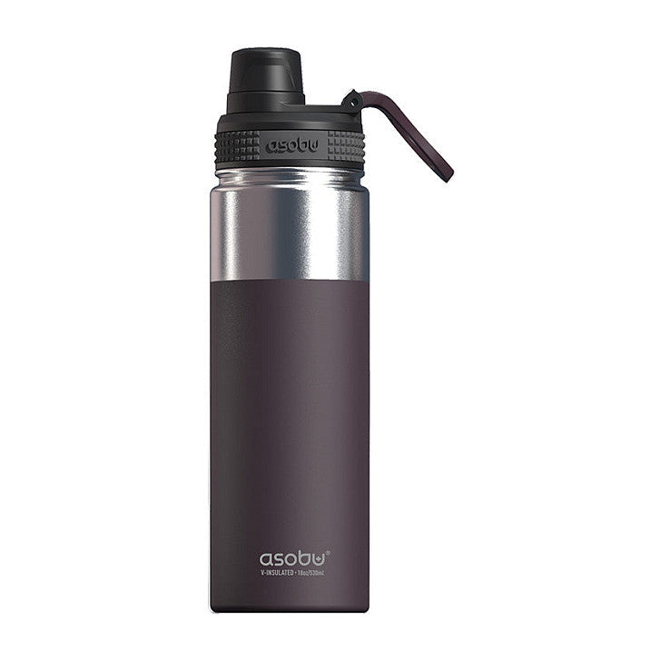- Alpine Flask - isolierte Edelstahl Outdoorflasche 530ml Burgunderrot