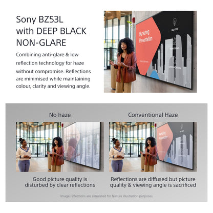 98" Sony BRAVIA FW-98BZ53L 4K Full Array LED 120Hz HDMI USB HDR Digital Signage AirPlay Chromecast