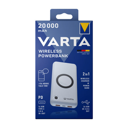 Port. Wireless Power Bank 20000