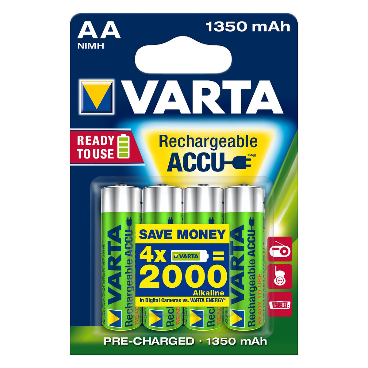 Varta RECHARGE ACCU Power 1350 mAH AA Mignon NiMH