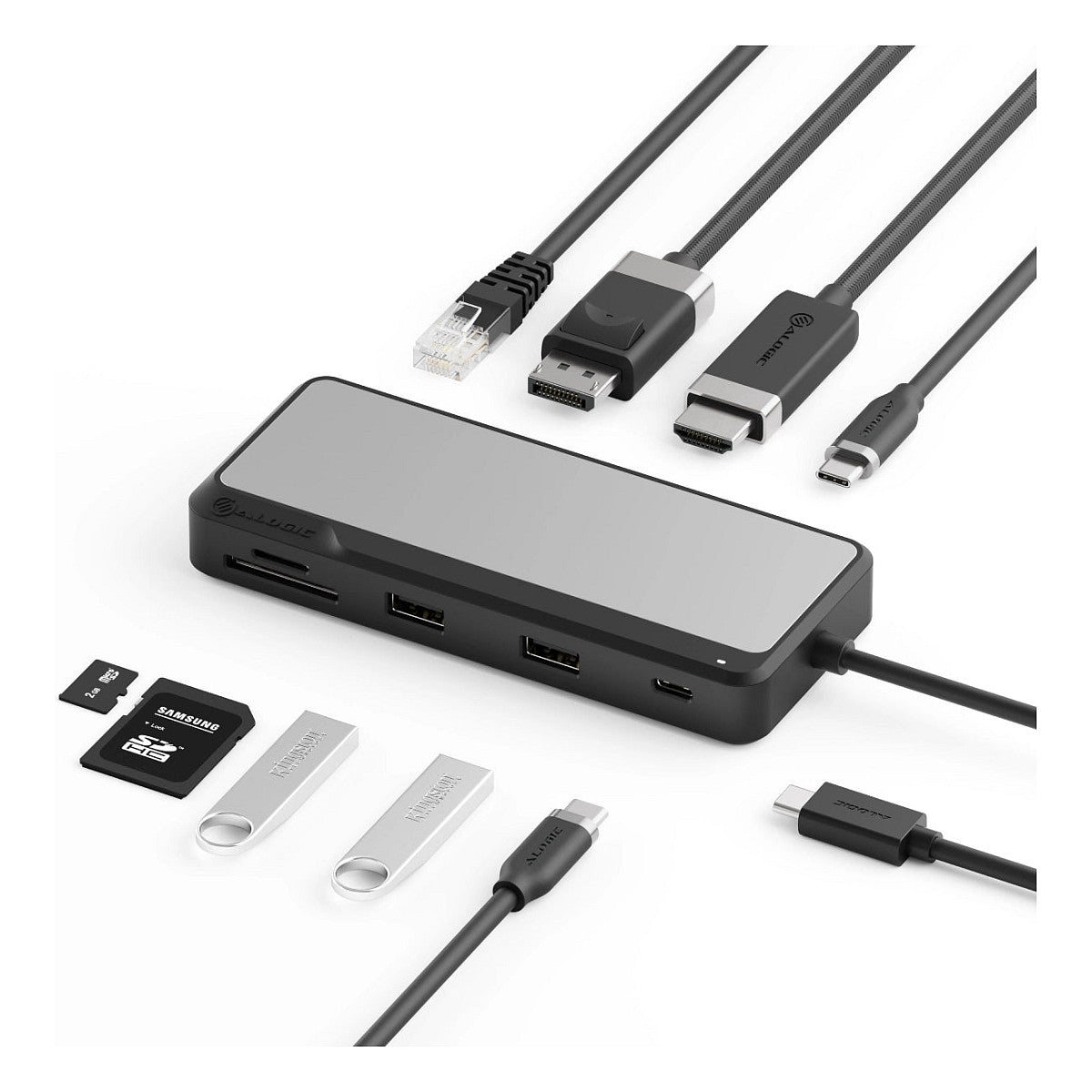 PRO AXIS USB-C 8-IN-1 DUAL DISPLAY DOCK