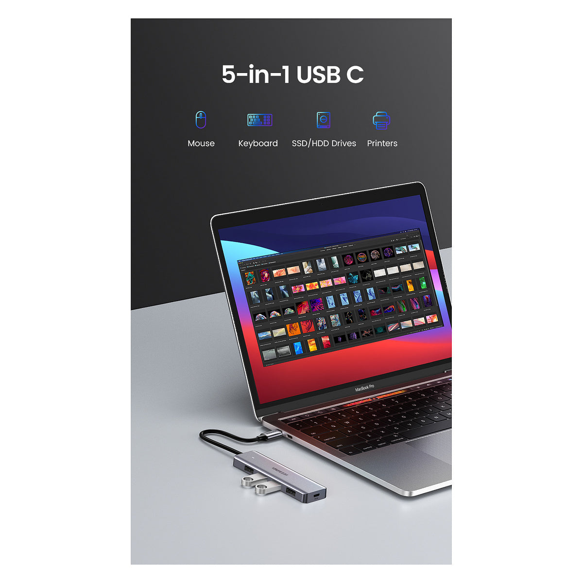 UGREEN USB-C 3.0 To 4 Ports HUB