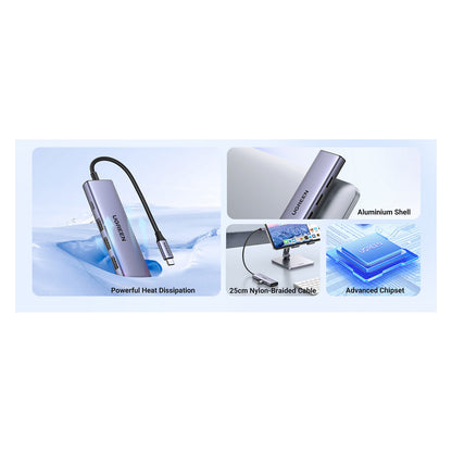 UGREEN CM511 6-in-1 USB-C Hub 1x HDMI 3x USB-A 1x TF/SD