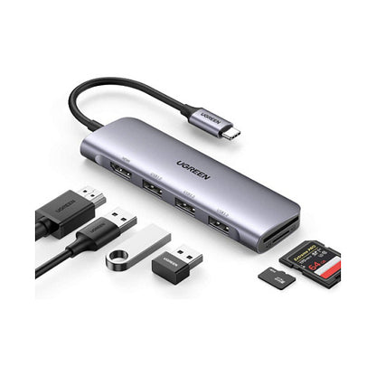 UGREEN CM511 6-in-1 USB-C Hub 1x HDMI 3x USB-A 1x TF/SD