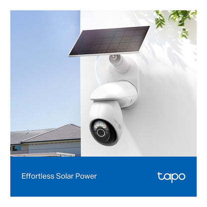 Pan/Tilt Security Camera Kit SPEC:4K 8MP (38402160), 2.4 GHz/5 GHz, 10000mAh rechargeable lithium-ion battery, Solar panel (5.2V, 2.5W)